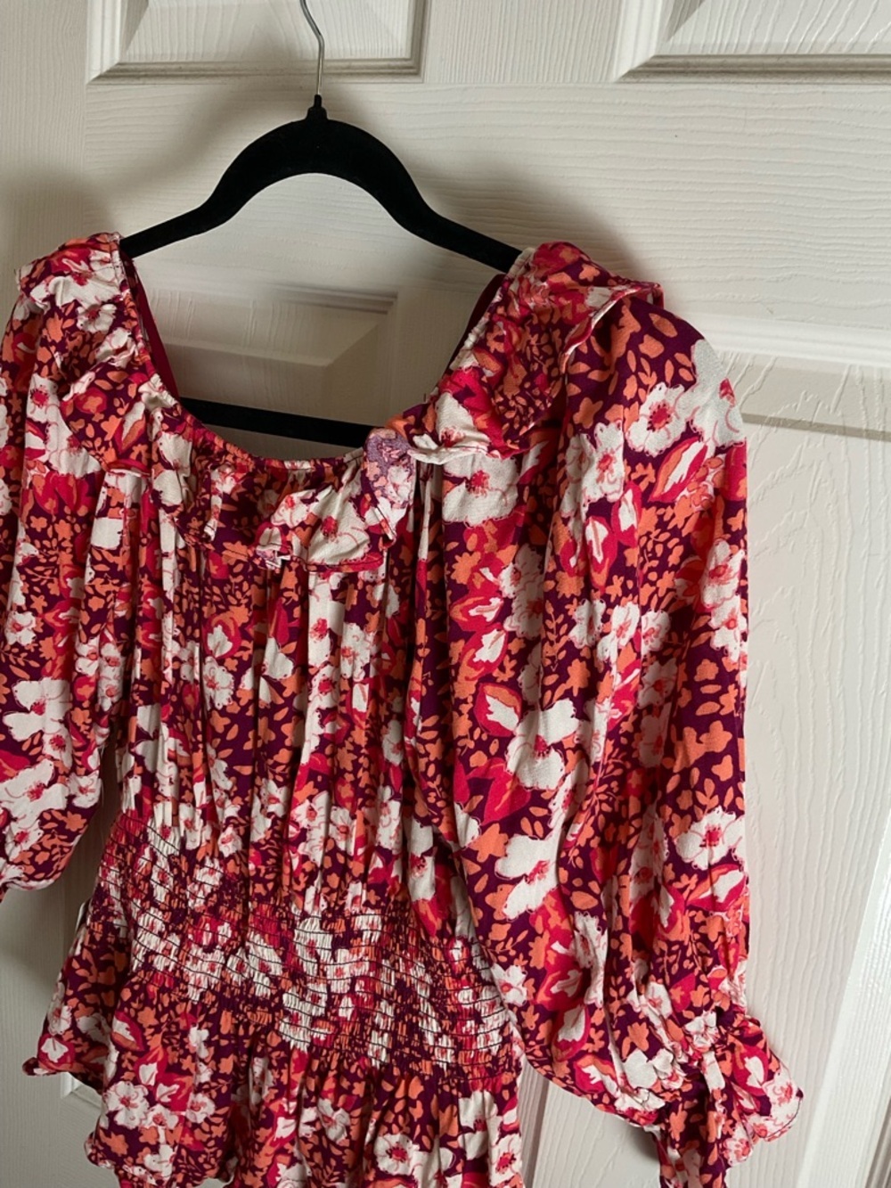 Free People Sweet Memories Blouse in Fruit Punch Combo - Size S - Picture 6 of 10